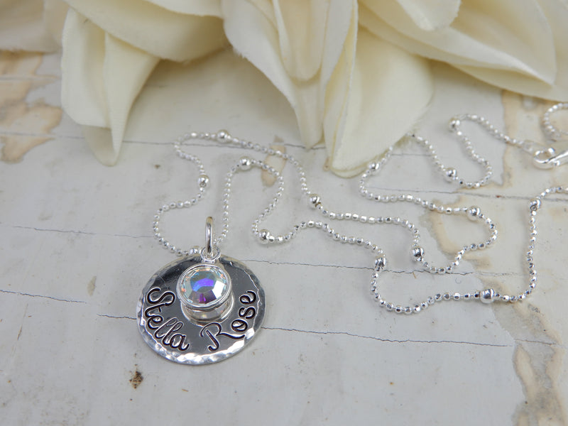 Mother & Grandmother Necklace With Birthstone