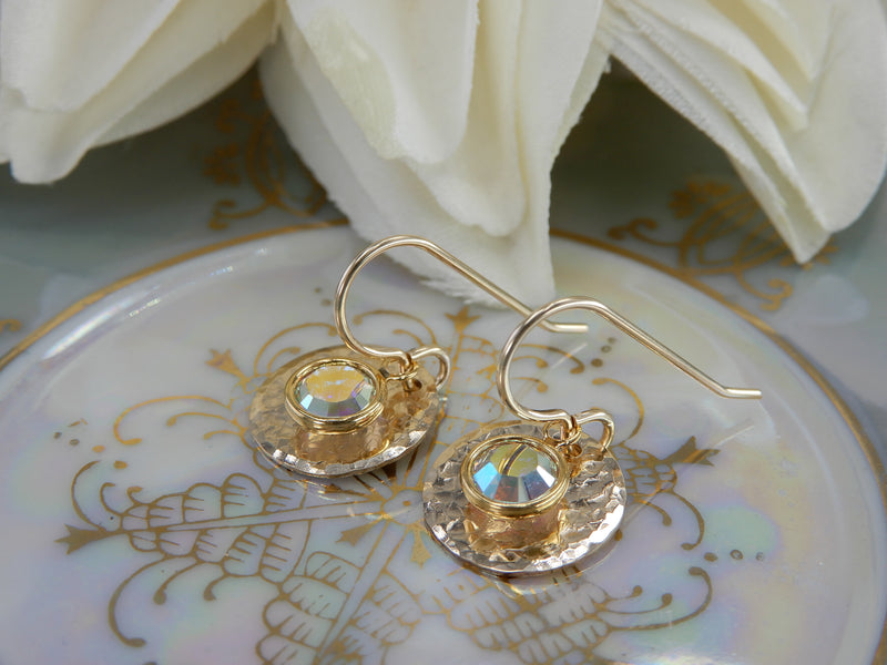 14Kt. Gold Filled April Birthstone Earrings