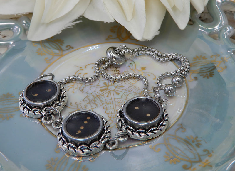 Typewriter Key Bracelet