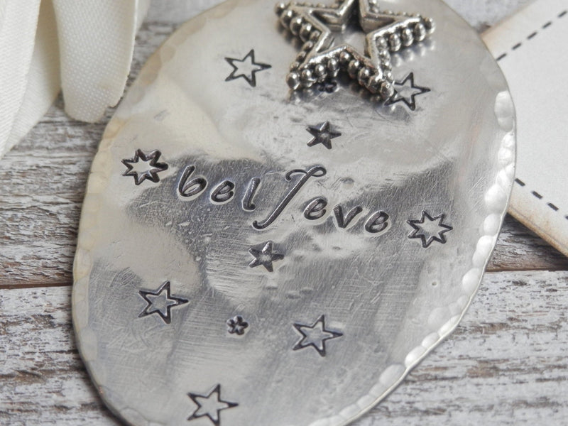 Stamped Spoon Necklace