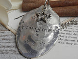 Stamped Spoon Necklace