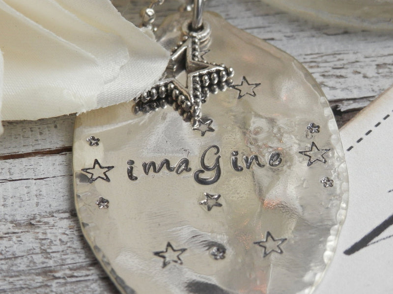Stamped Spoon Necklace