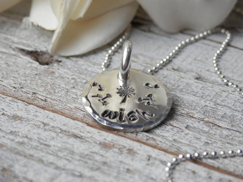 Stamped Wish Necklace