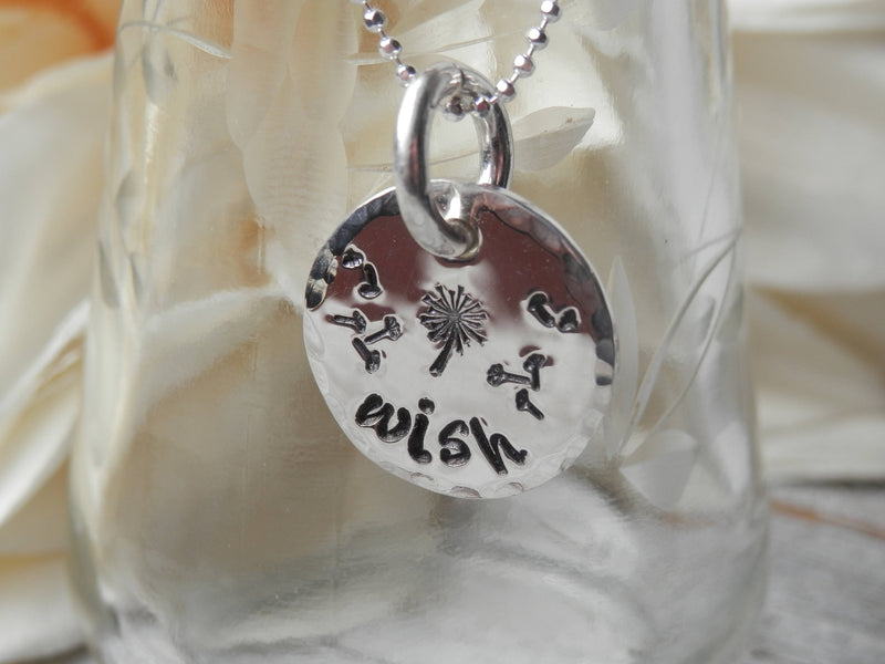 Stamped Wish Necklace