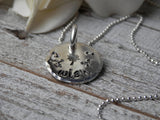 Stamped Wish Necklace
