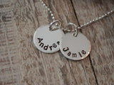 Stamped Mother & Grandmother Necklace