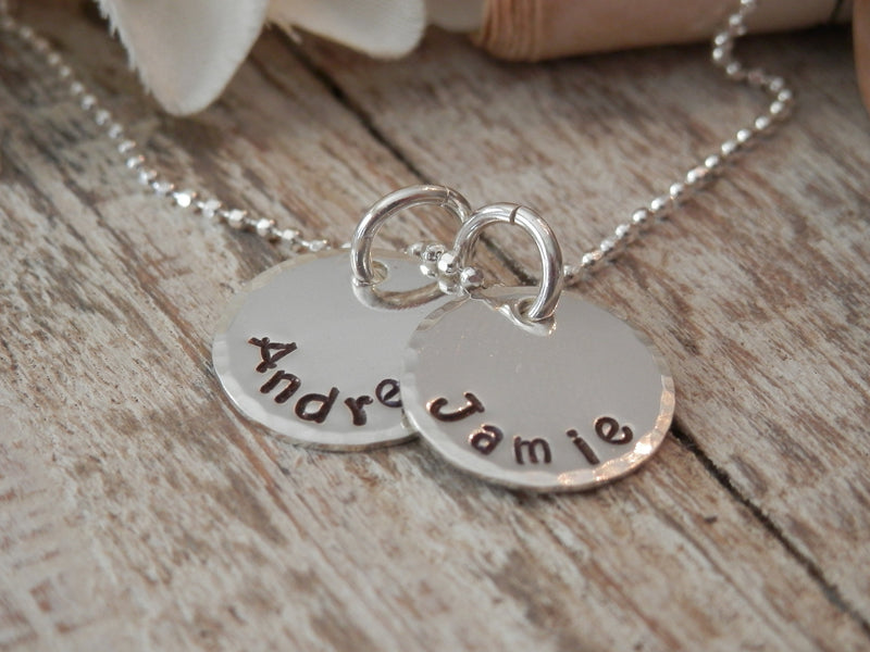 Stamped Mother & Grandmother Necklace