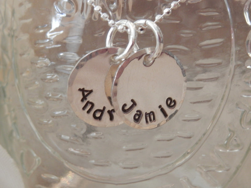 Stamped Mother & Grandmother Necklace