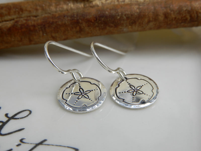 Sterling Silver Sand Dollar Earrings
