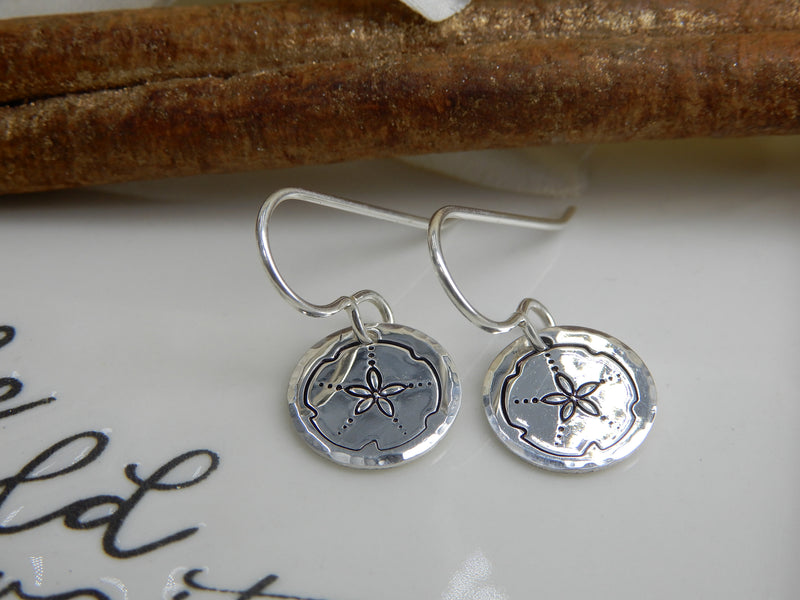 Sterling Silver Sand Dollar Earrings