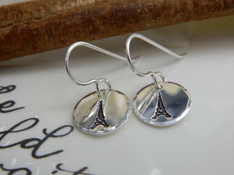 Sterling Silver Eiffel Tower Earrings
