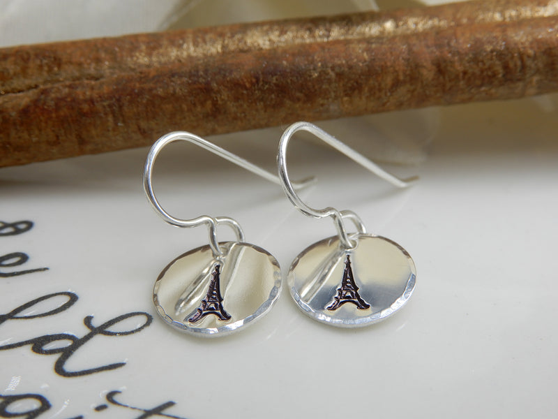 Sterling Silver Eiffel Tower Earrings