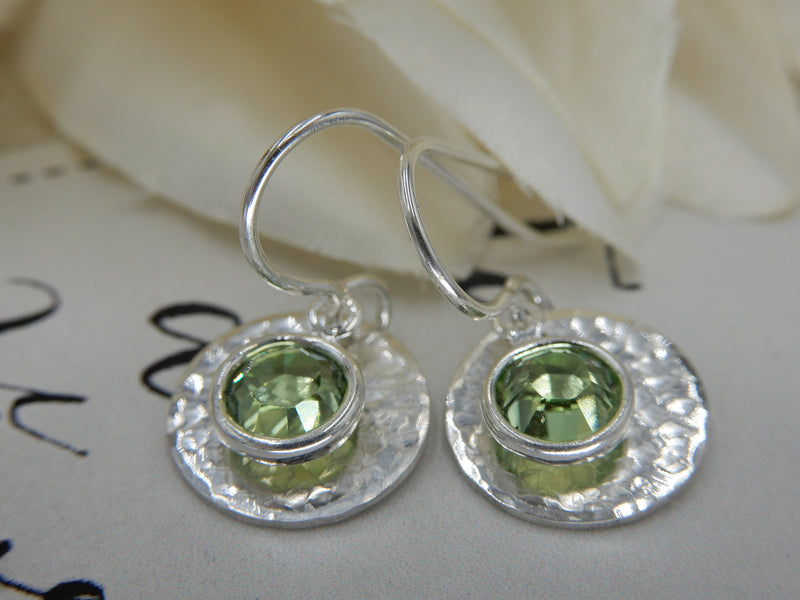 Sterling Silver August Birthstone Earrings