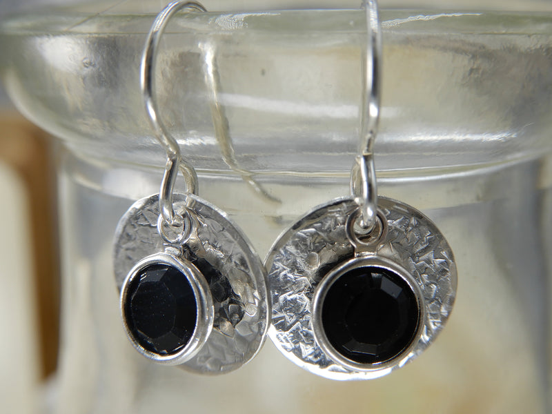 Sterling Silver Black Onyx Earrings
