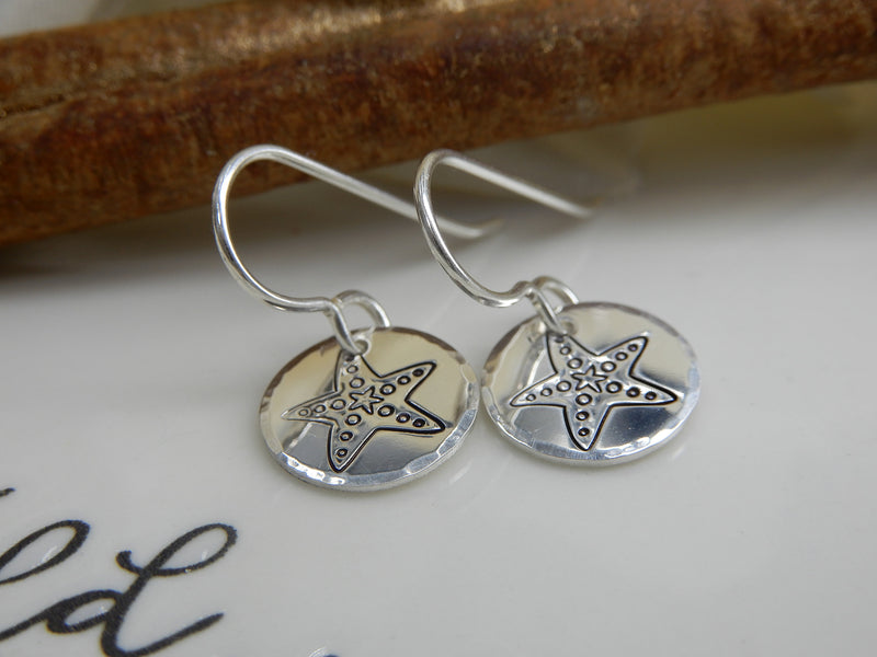 Sterling Silver Starfish Earrings