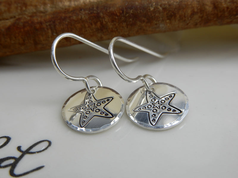 Sterling Silver Starfish Earrings