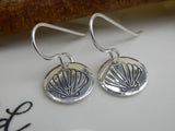 Sterling Silver Seashell Earrings