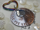 Live The Life You Imagined Stamped Keychain