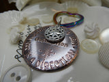 Happiness Is A Direction Not A Destination Stamped Keychain