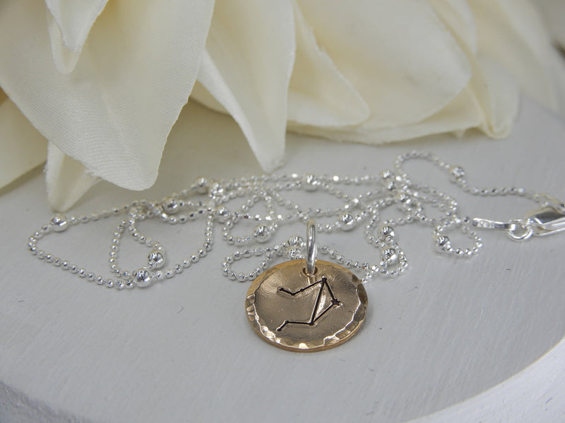 Libra Zodiac Sign Necklace