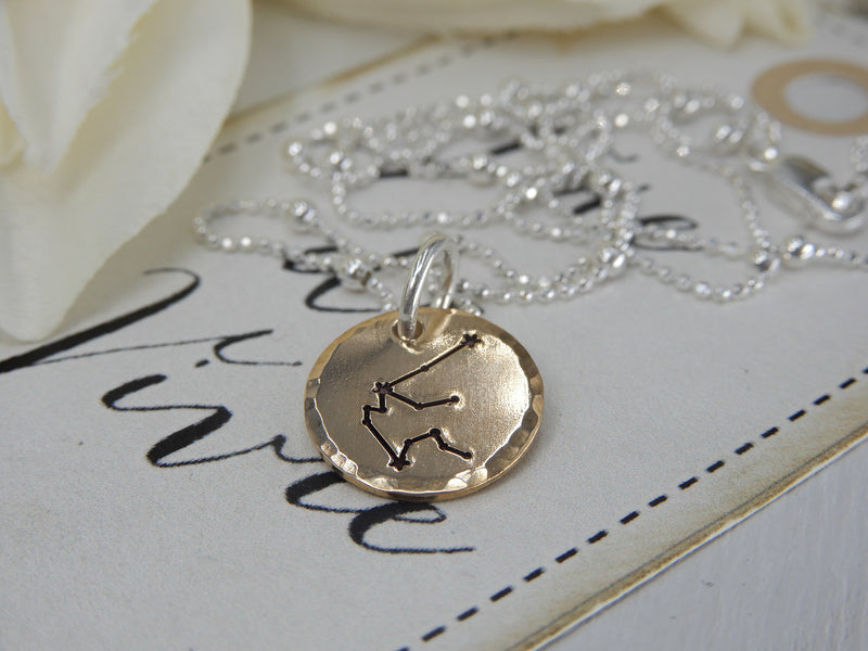 Aquarius Zodiac Sign Necklace