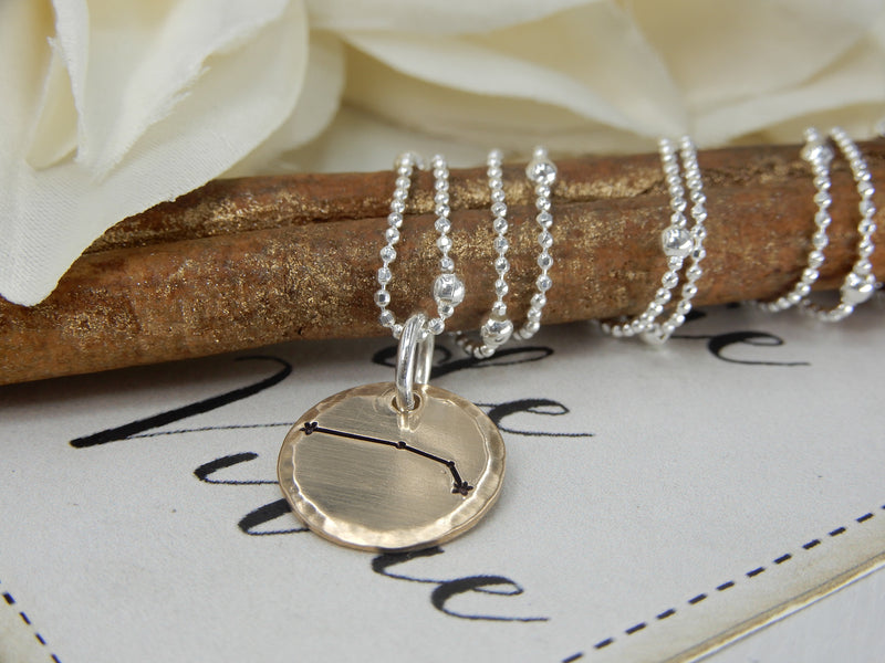 Aries Zodiac Sign Necklace