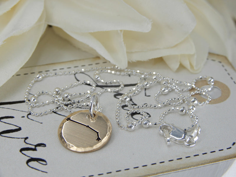 Aries Zodiac Sign Necklace