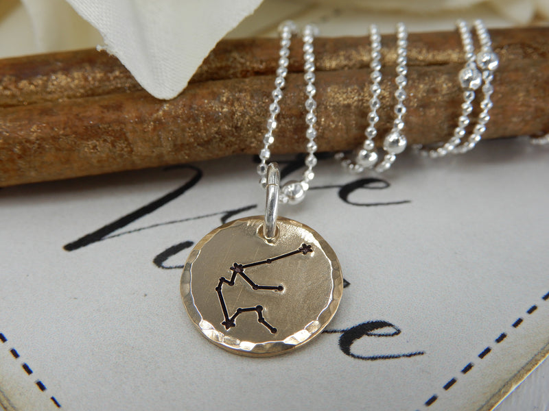 Aquarius Zodiac Sign Necklace