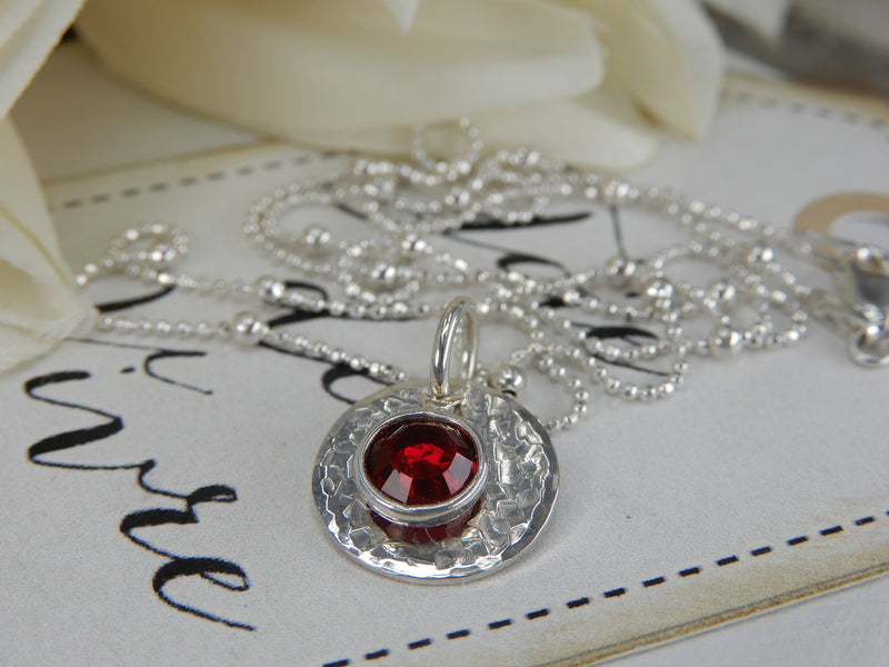 Swarovski July Birthstone Necklace