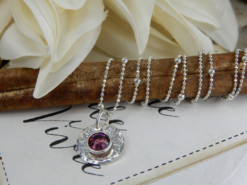 Swarovski February Birthstone Necklace