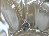 Stamped Silver Initial Necklace